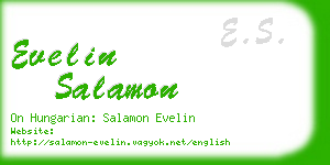 evelin salamon business card